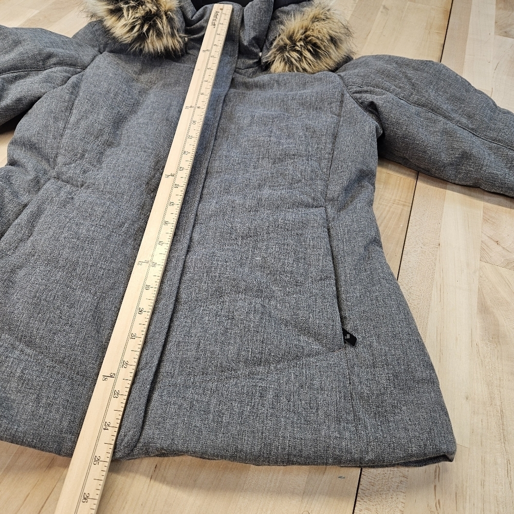 Obermeyer Tuscany II Insulated Ski Snowboard Jacket Size 8 Color Charcoal EUC - Picture 7 of 14
